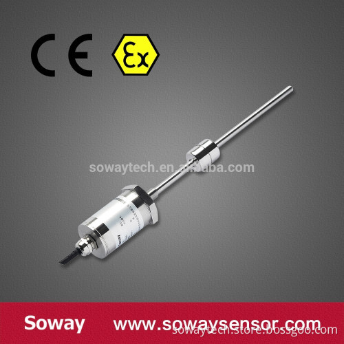 Magnetostrictive water tank/fuel tank liquid level sensor